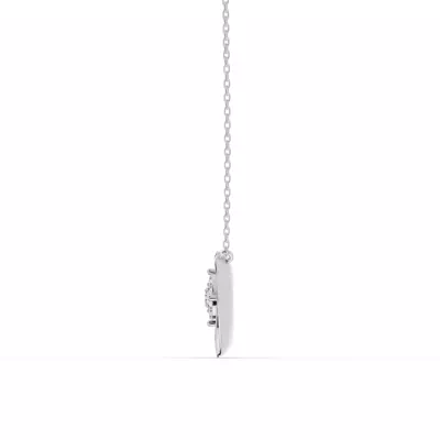 Spira Lab Pavé Halo Heart Necklace