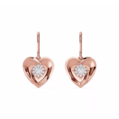 Spira Lab Pavé Halo Heart Earrings