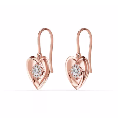 Spira Pavé Halo Heart Earrings