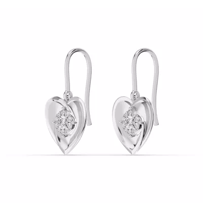 Spira Pavé Halo Heart Earrings