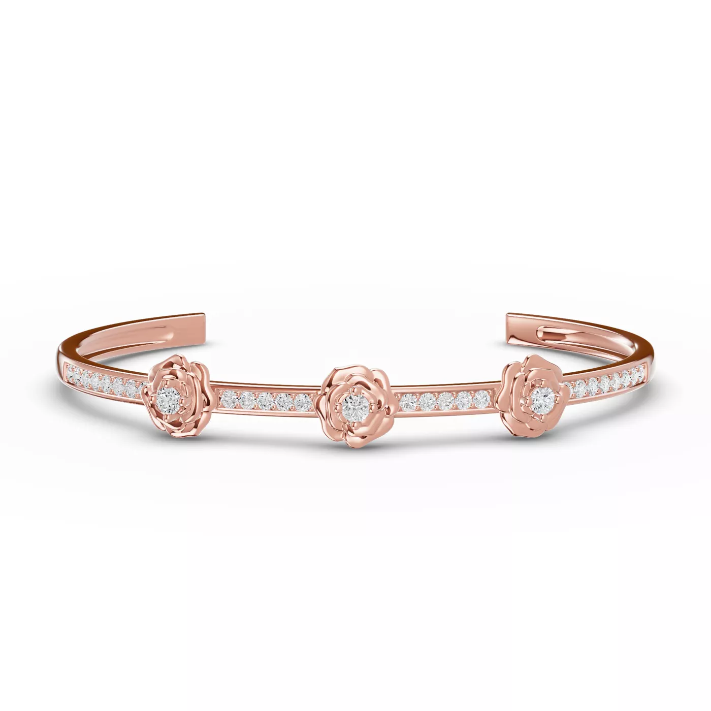 The Circle That Stays 14K Rose Gold Engagement Ring