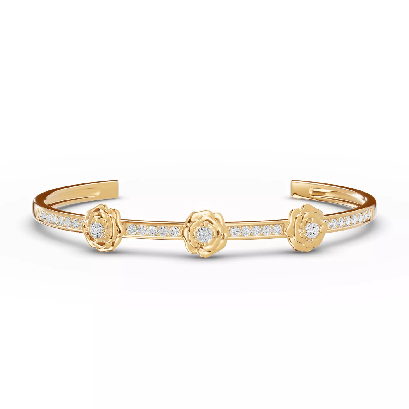 The Circle That Stays 14K Yellow Gold Engagement Ring