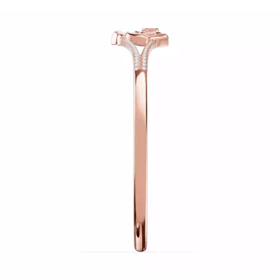 Rose Heart Lab Diamond Bangle