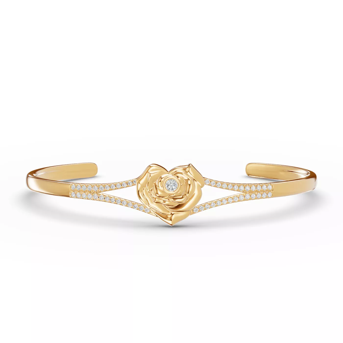 The Circle That Stays 14K Yellow Gold Engagement Ring