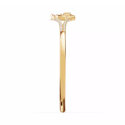 Rose Heart Lab Diamond Bangle