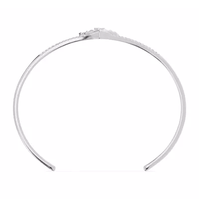 Rose Heart Diamond Bangle