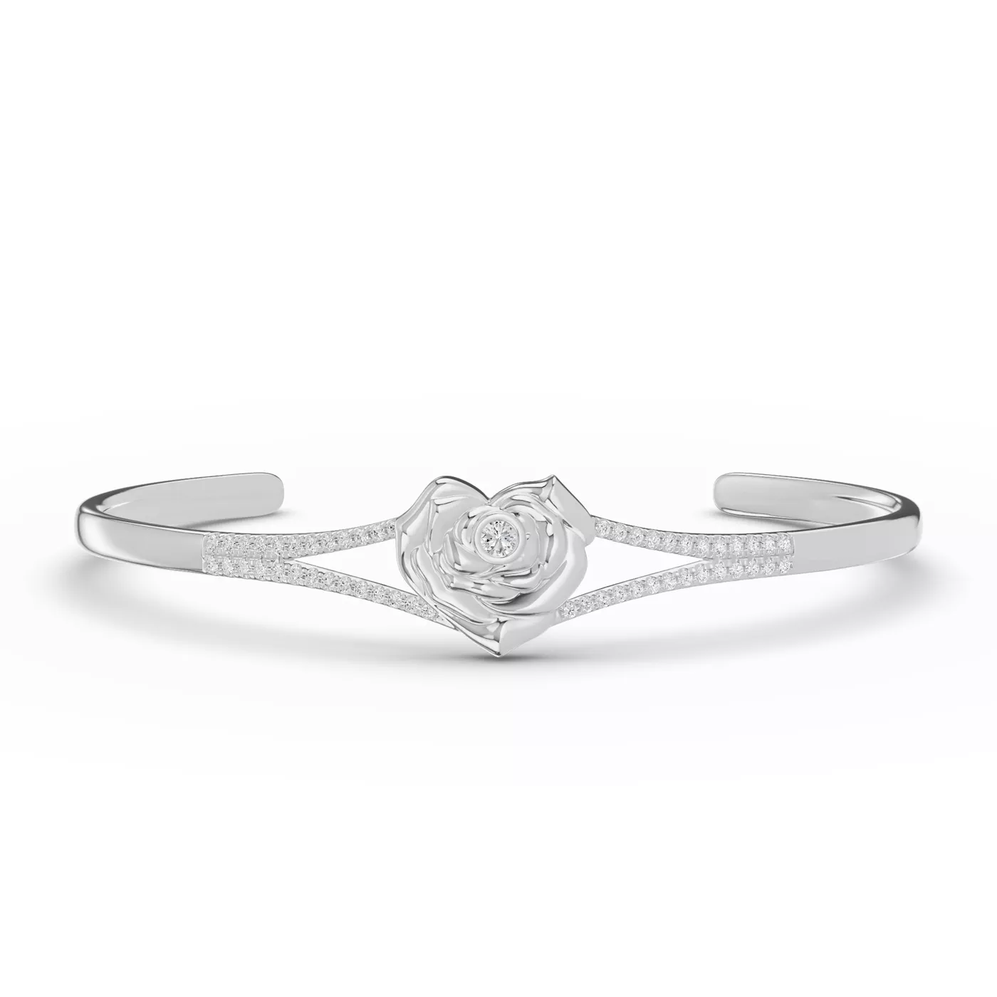 The Circle That Stays Silver Engagement Ring