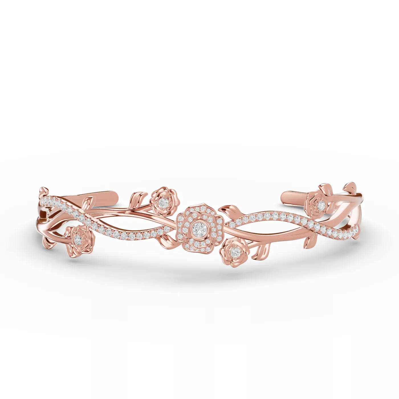 The Circle That Stays 14K Rose Gold Engagement Ring