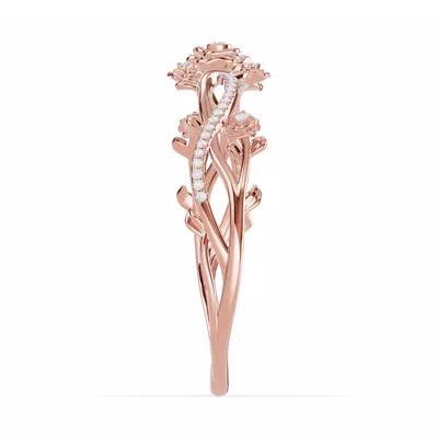 Camelia Floral Diamond Bangle