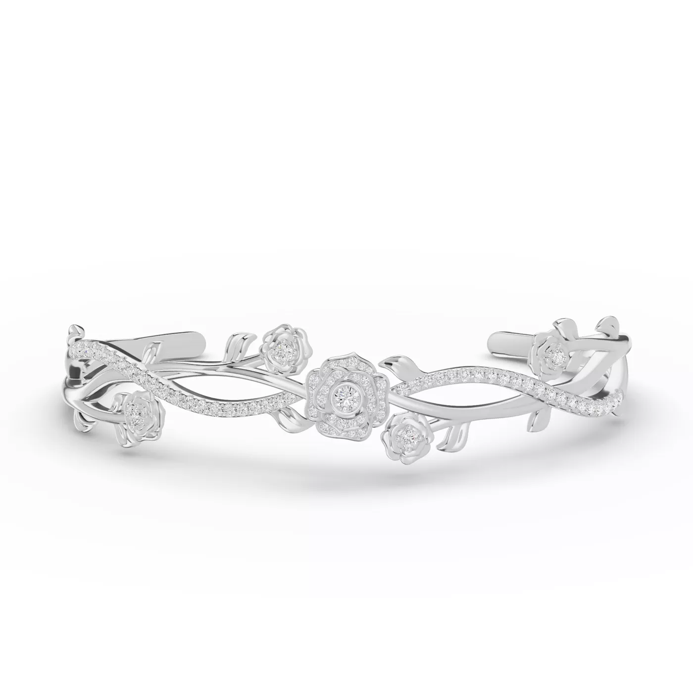 The Circle That Stays 14K White Gold Engagement Ring