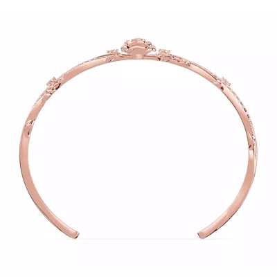 Camelia Floral Lab Diamond Bangle