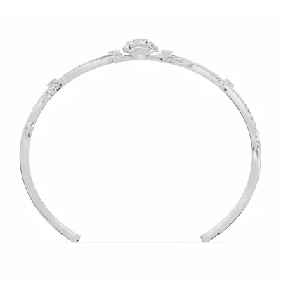 Camelia Floral Diamond Bangle