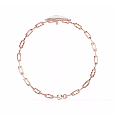 Cherish White Pavé Heart Bracelet