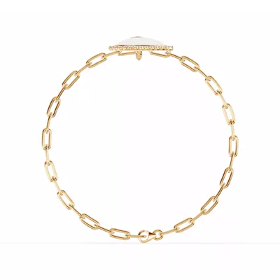 Cherish White Lab Pavé Heart Bracelet
