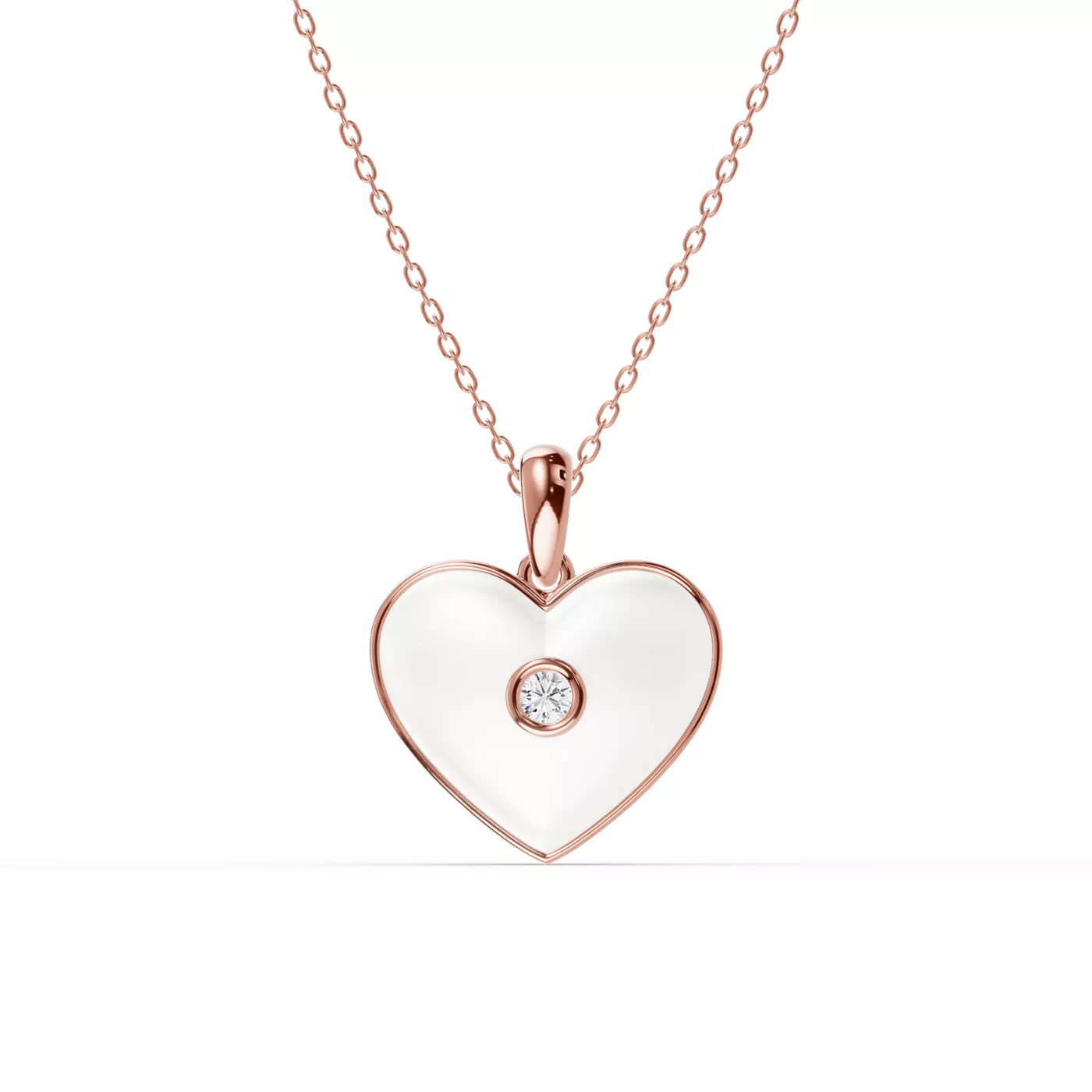 Shape With Meaning 14K Rose Gold Engagement Ring