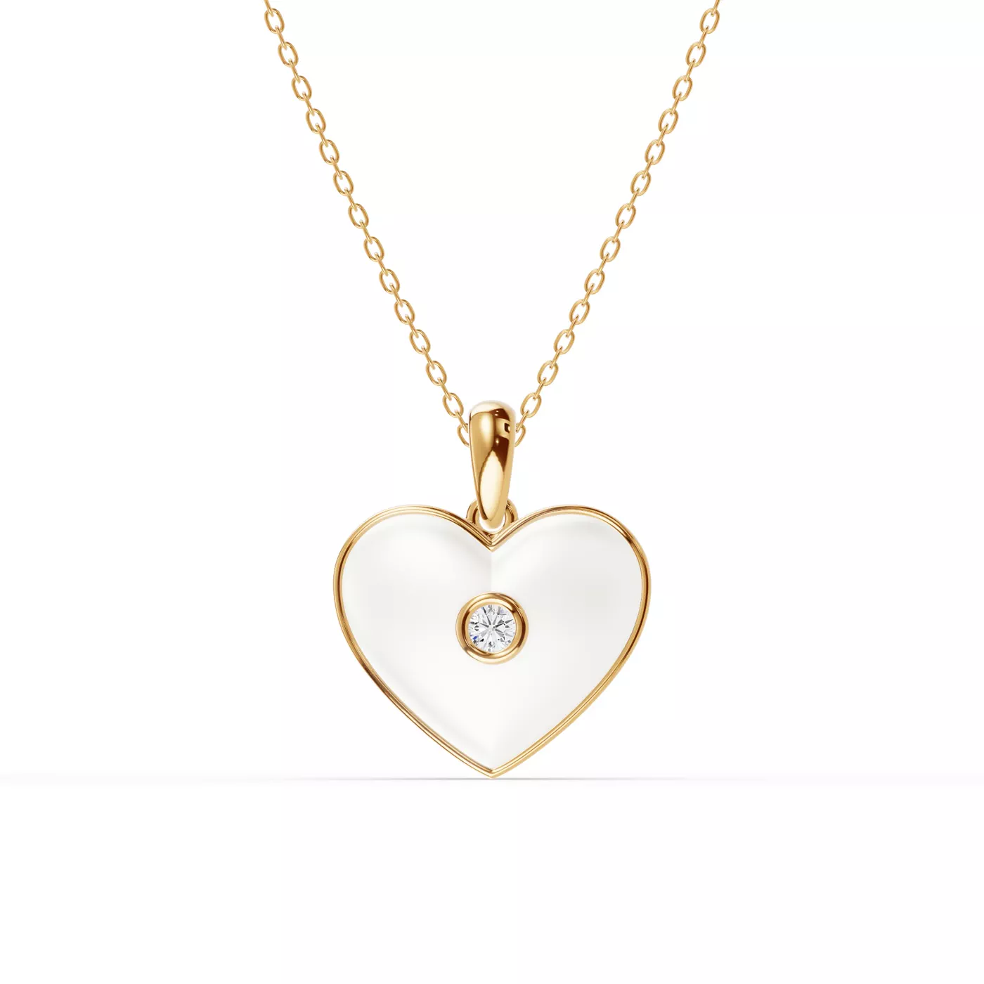 Shape With Meaning 14K Yellow Gold Engagement Ring
