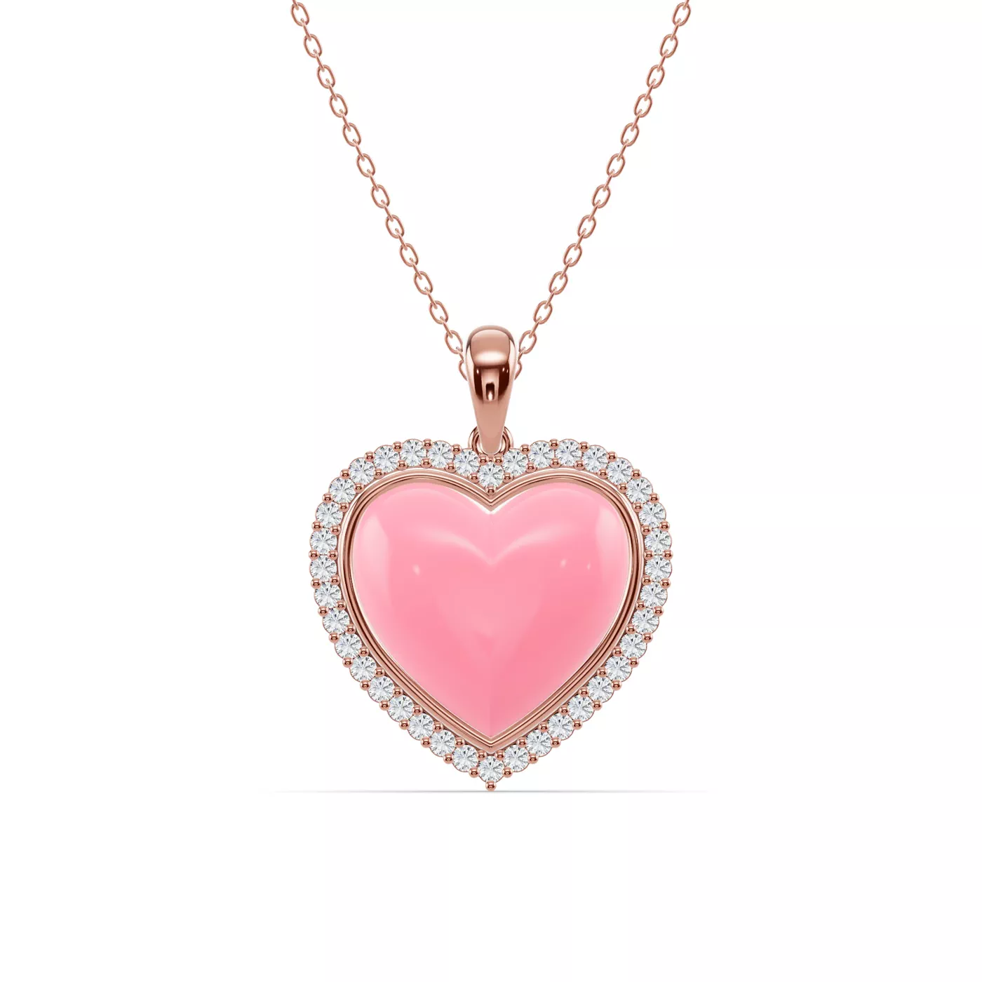 Shape With Meaning 14K Rose Gold Engagement Ring