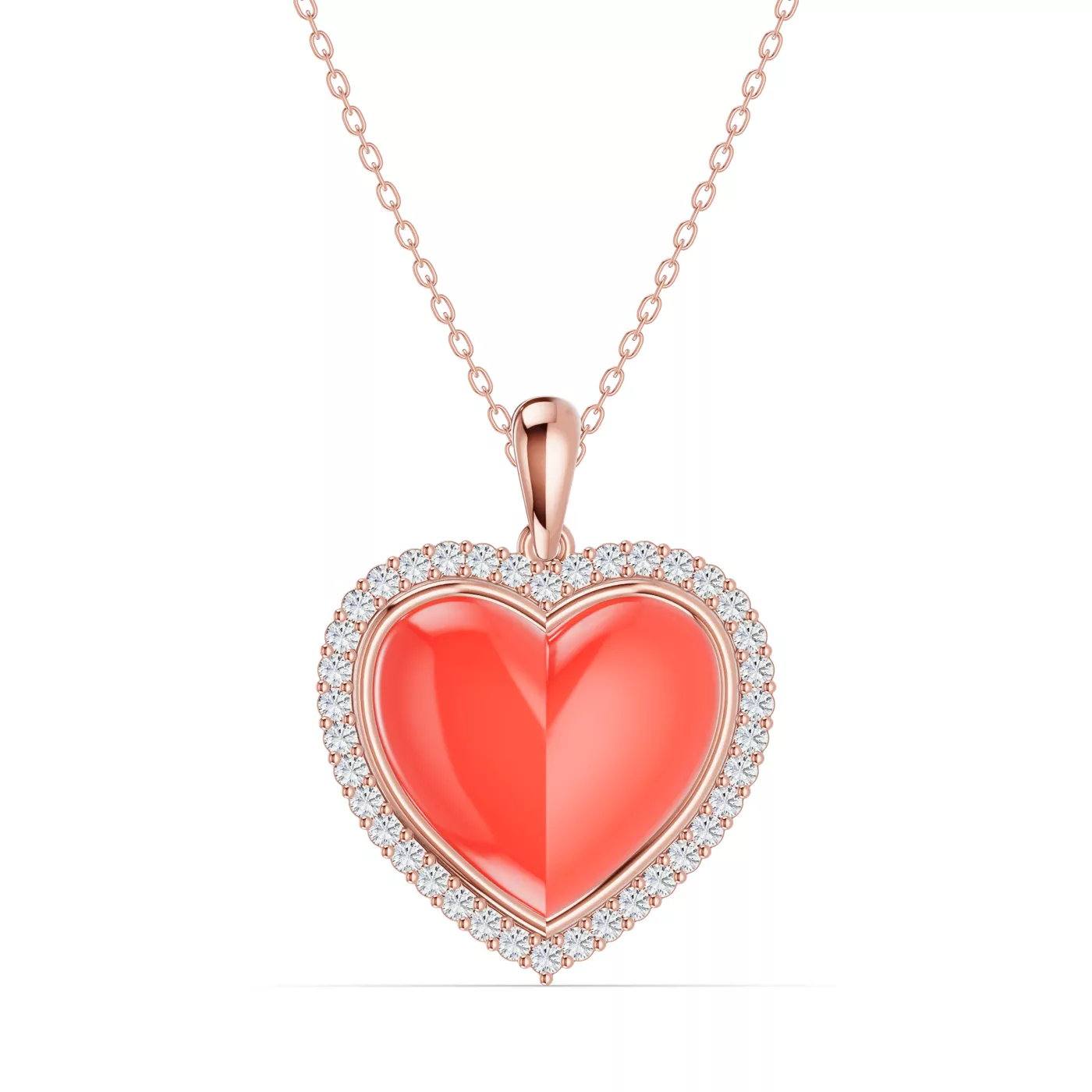 Shape With Meaning 14K Rose Gold Engagement Ring
