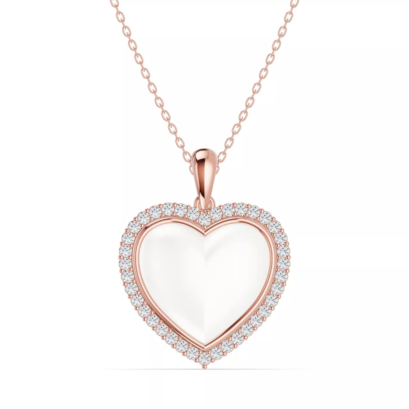 Shape With Meaning 14K Rose Gold Engagement Ring