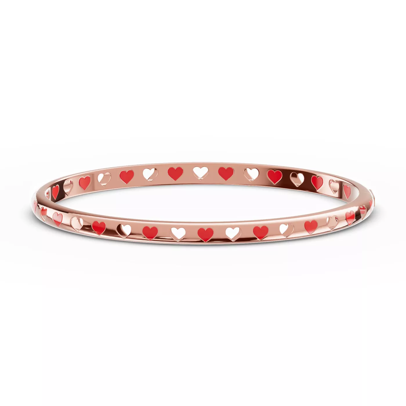 Love, Repeated 14K Rose Gold Engagement Ring