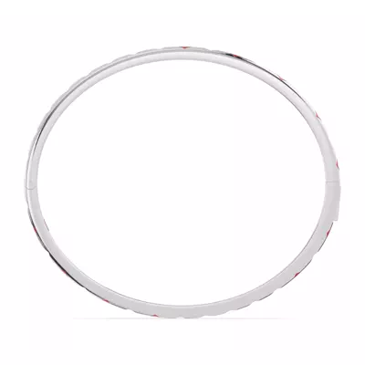 Eternity Red Heart Bangle