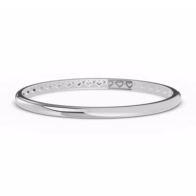 Inner Hearts Cutout Bangle