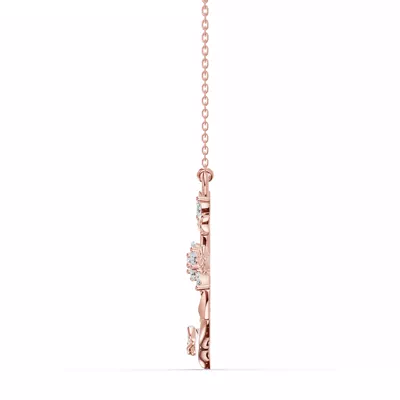 Vine Anchor Diamond Pendant