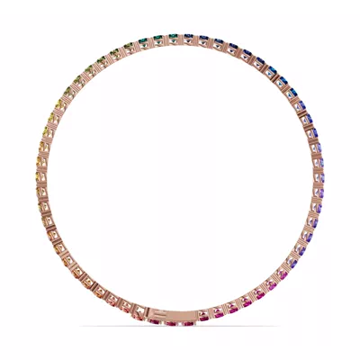 Rainbow Sapphire Tennis Bracelet (9 ct. tw.)