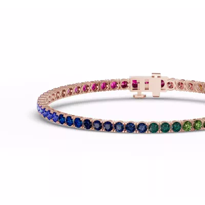 Rainbow Sapphire Tennis Bracelet (9 ct. tw.)
