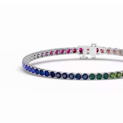 Rainbow Sapphire Tennis Bracelet (9 ct. tw.)