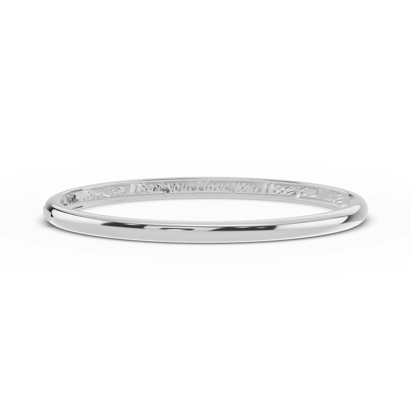 The Circle That Stays Silver Engagement Ring