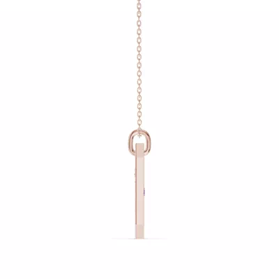 Signature Pavé Diamond Dog Tag Necklace