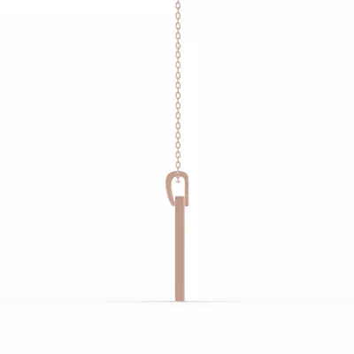 Shooting Star Tag Lab Diamond Necklace