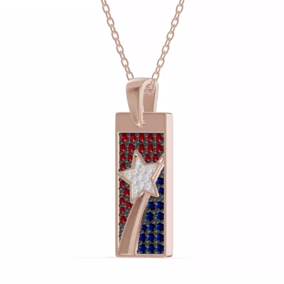 Shooting Star Tag Diamond Necklace