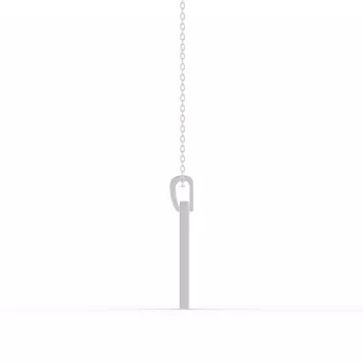 Shooting Star Tag Lab Diamond Necklace
