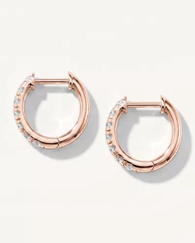 Lab Diamond Hoop Earrings (12mm)