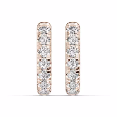 Diamond Hoop Earrings (12mm)