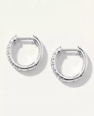 Lab Diamond Hoop Earrings (12mm)