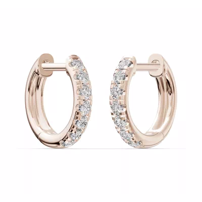 Diamond Hoop Earrings (12mm)