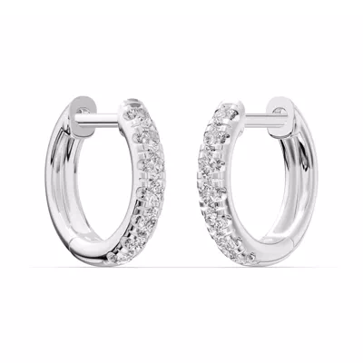 Diamond Hoop Earrings (12mm)