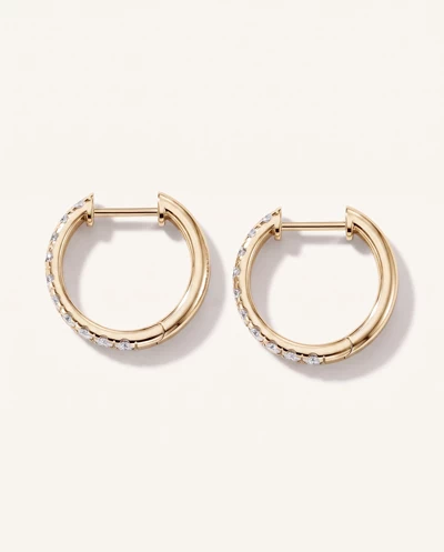 Diamond Hoop Earrings (15mm)