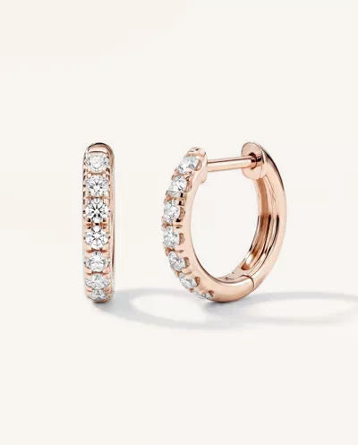 Lab Diamond Huggie Earrings (10mm)