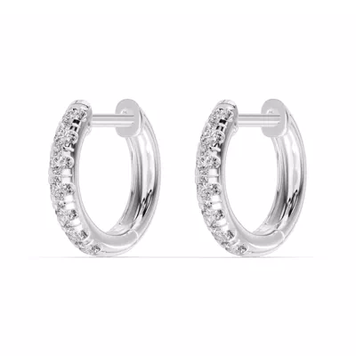 Lab Diamond Huggie Earrings (10mm)