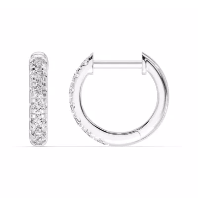 Lab Diamond Huggie Earrings (10mm)
