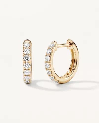 Diamond Huggie Earrings (10mm)