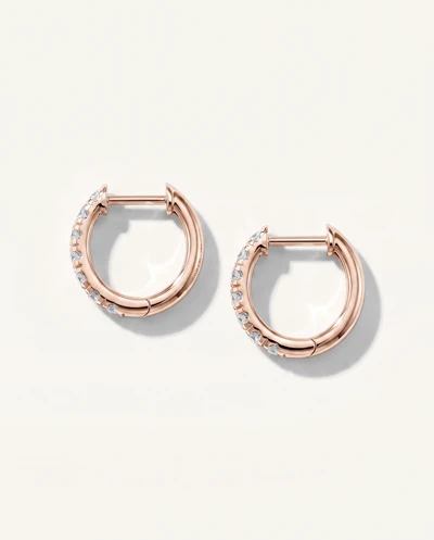 Lab Diamond Huggie Earrings (10mm)