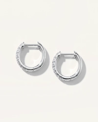 Lab Diamond Huggie Earrings (10mm)