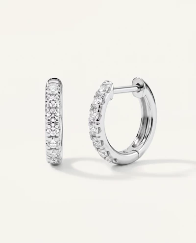 Diamond Huggie Earrings (10mm)