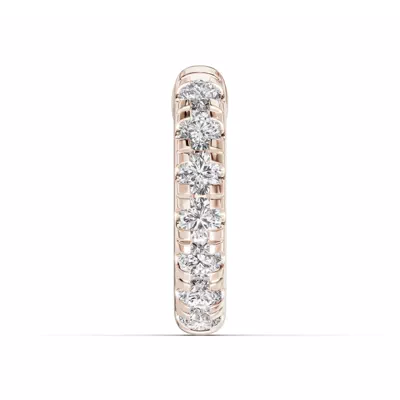Single Diamond Huggie Earrings (10mm)