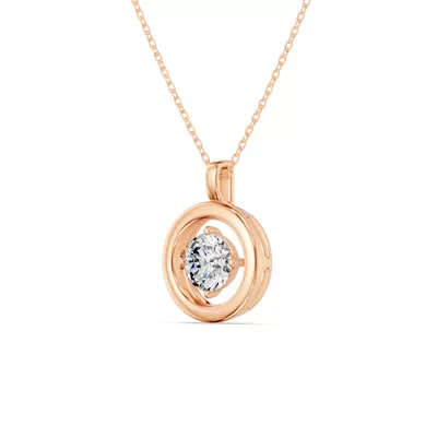 Evermotion Round Lab Diamond Pendant (1.00 ct.)